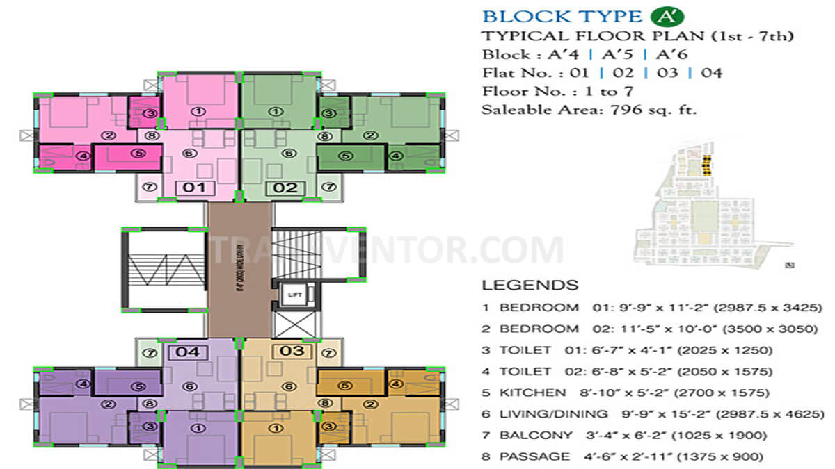 Eden City Maheshtala Floor Plan 1