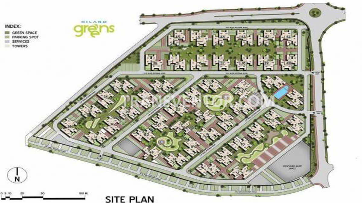 Calcutta Riverside Hiland Greens Phase II Floor Plan 3
