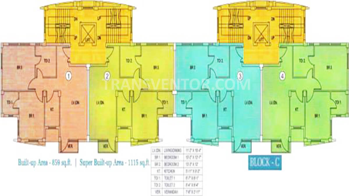 Sunny Fort Floor Plan 1