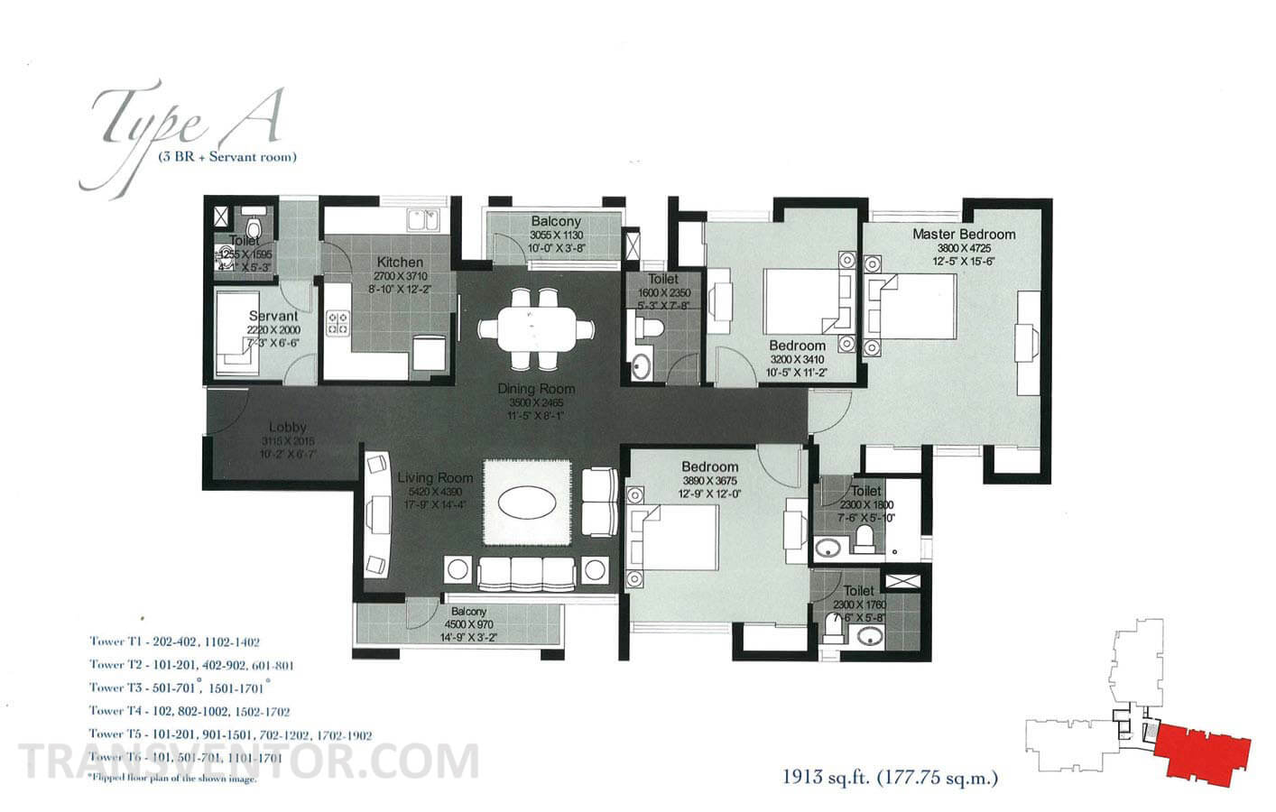 Unitech Heights Floor Plan 2