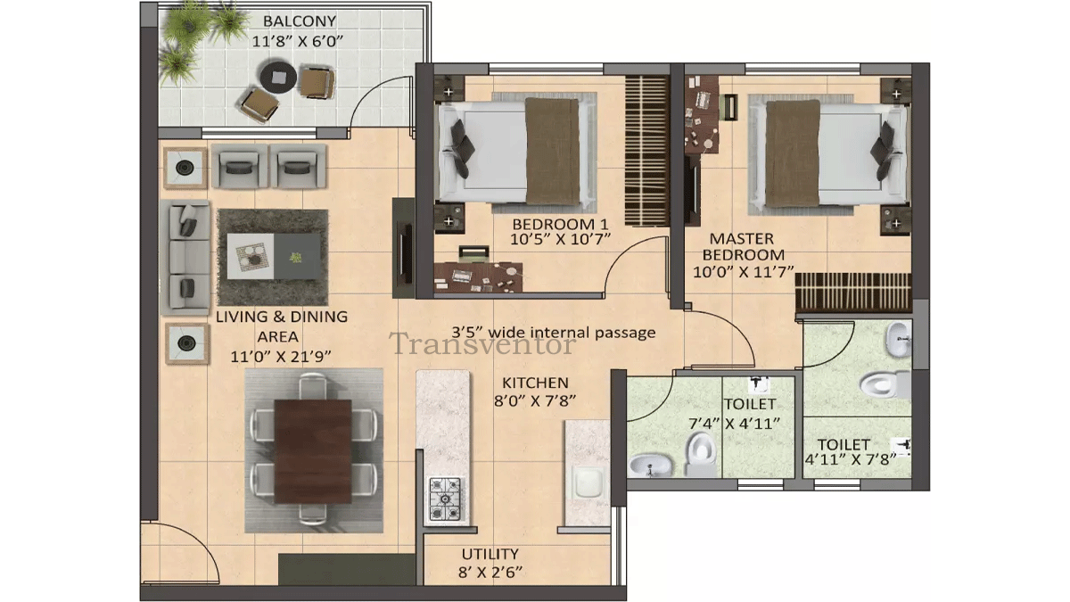 Shapoorji Joyville Floor Plan 3