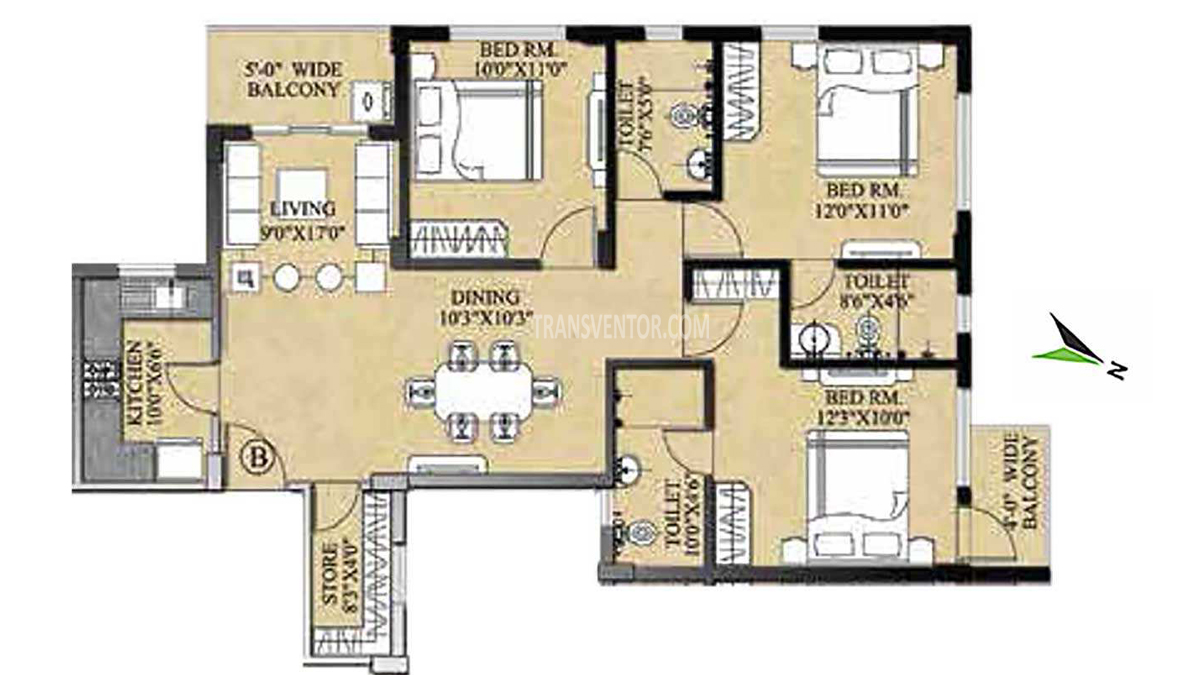 PS Majhergaon Floor Plan 5