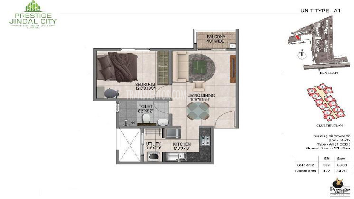 Prestige Jindal City Floor Plan 1