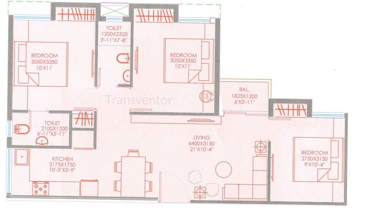 Purti Aqua Phase II Floor Plan 5