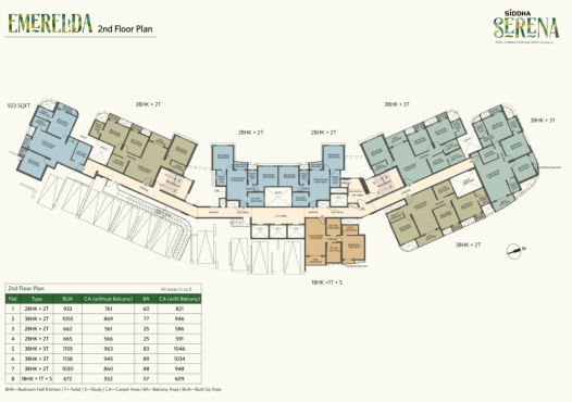 Siddha Serena Floor Plan 1